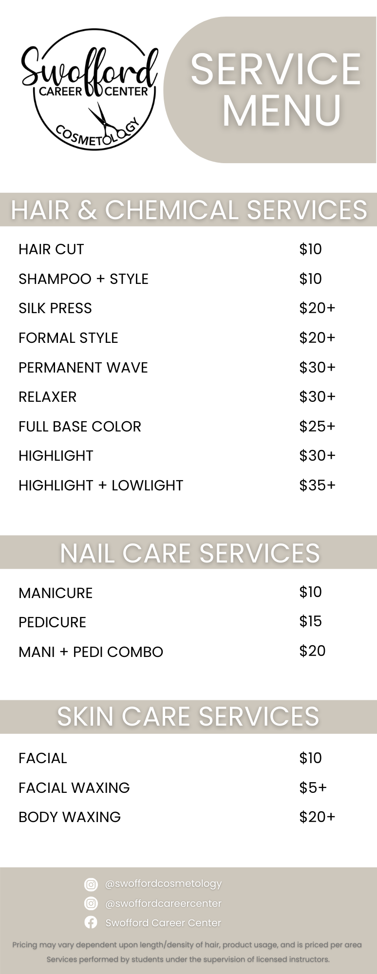 Cosmetology — Swofford Career Center