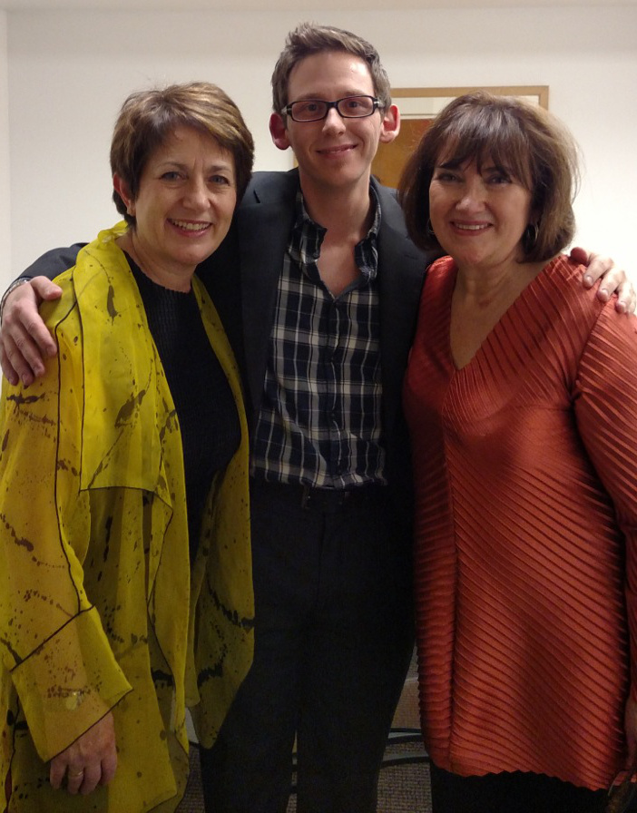 With the Kavafian sisters, Ida and Ani.