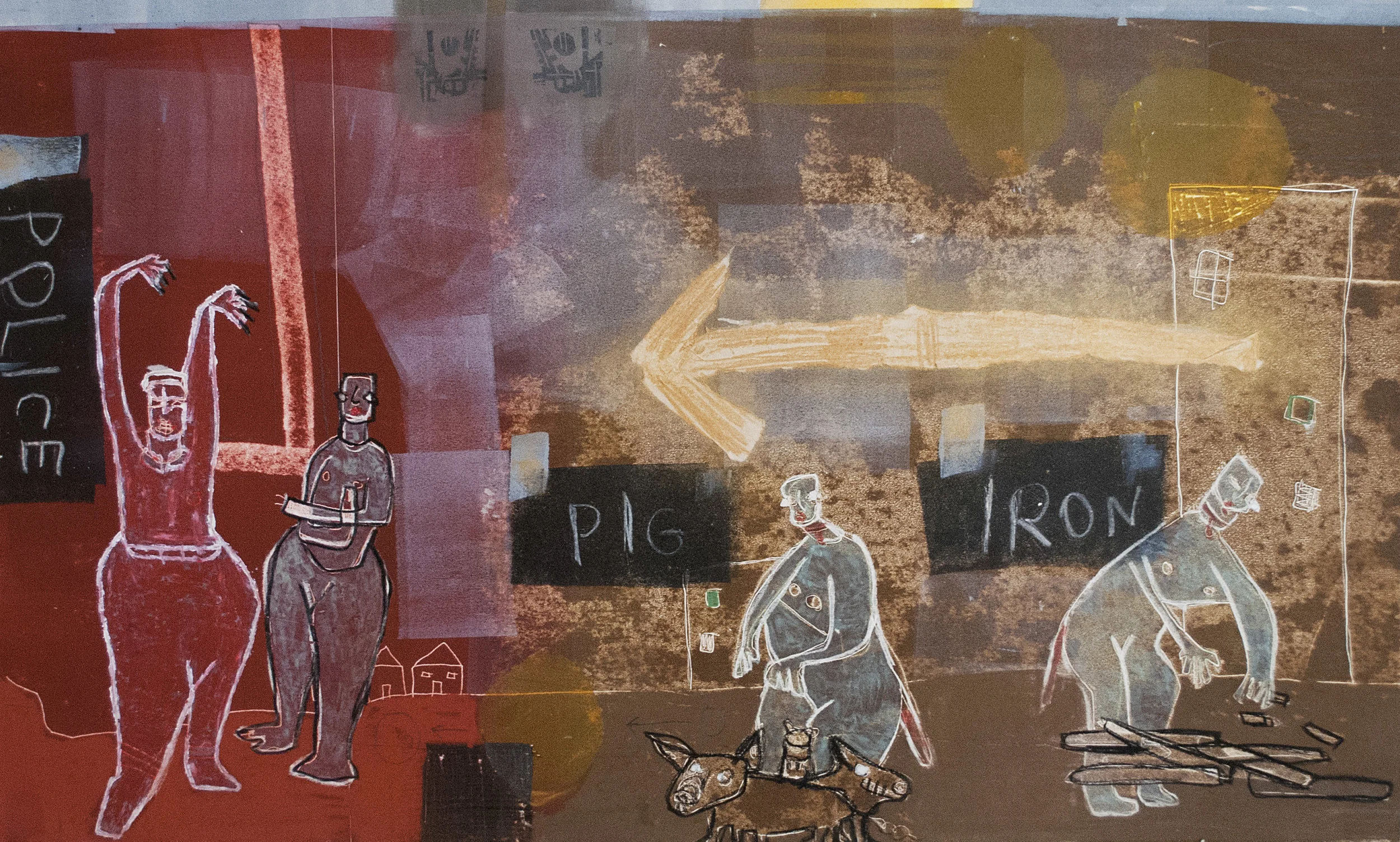 Iron Pig Police 4 30" X 18"