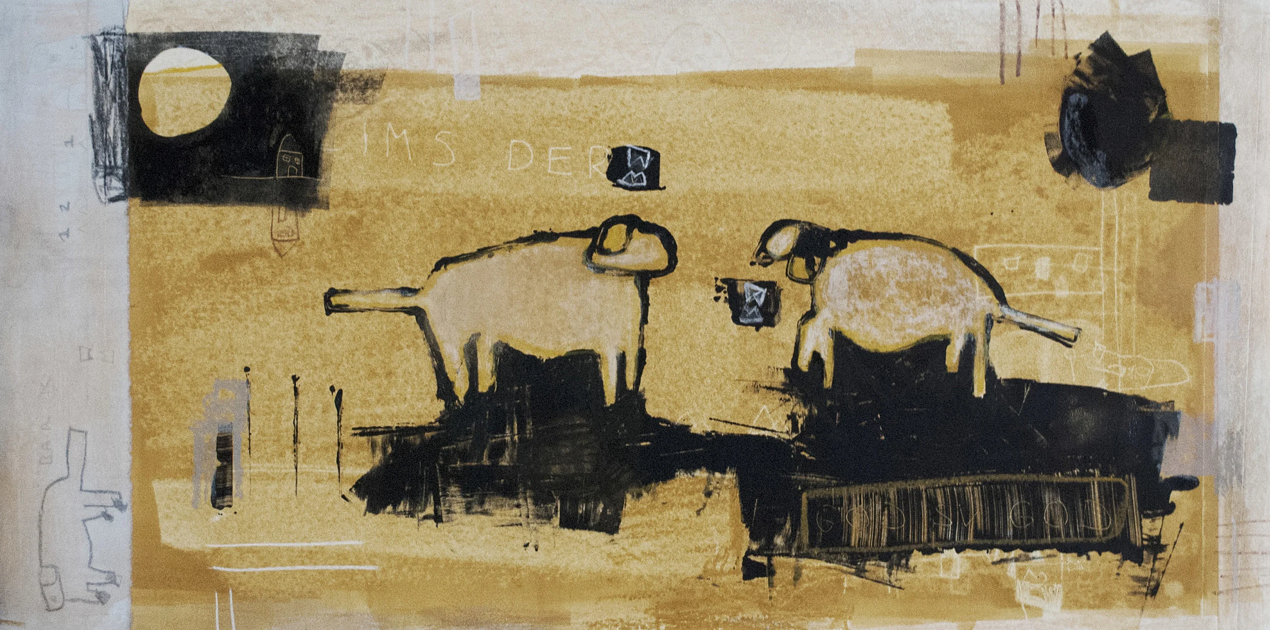 Dog vs. Dog 26" X 13"