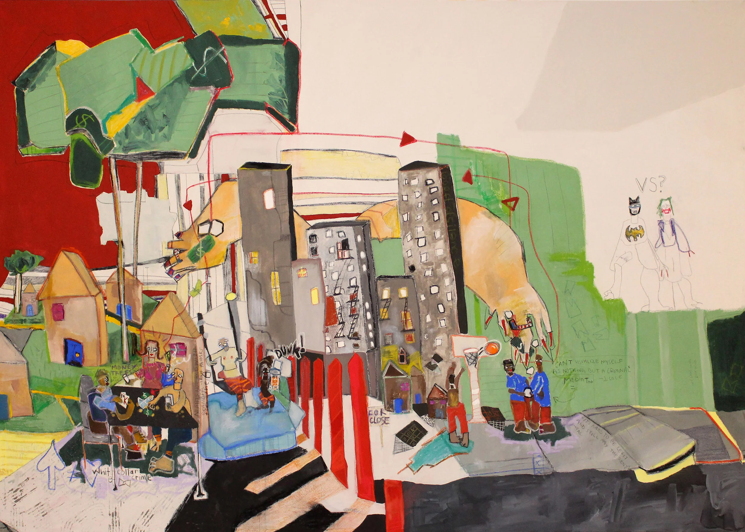 Income Inequality, Imagine Panel 1 8' x 5.5' Panel 1 ArtPrize 9 | Grand Rapids Art Museum