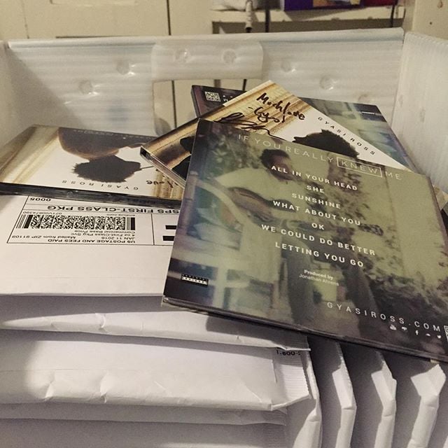 Mailing out a bunch of records to some amazing folks that supported #ifyoureallyknewme via #kickstarter thanks for the love family.