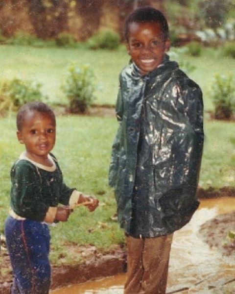 #tbt to when I was hella young hanging out in the mud in Zimbabwe. I feel like we could have used shoes but why bother!