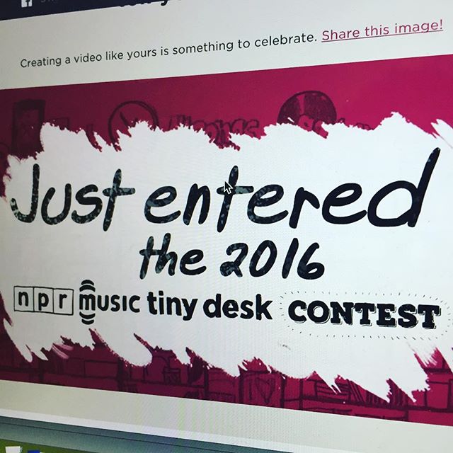 That moment when you enter the tiny desk contest! @nprmusic #tinydeskcontest #nprtinydeskcontest #nprmusic #npr check my YouTube for vid