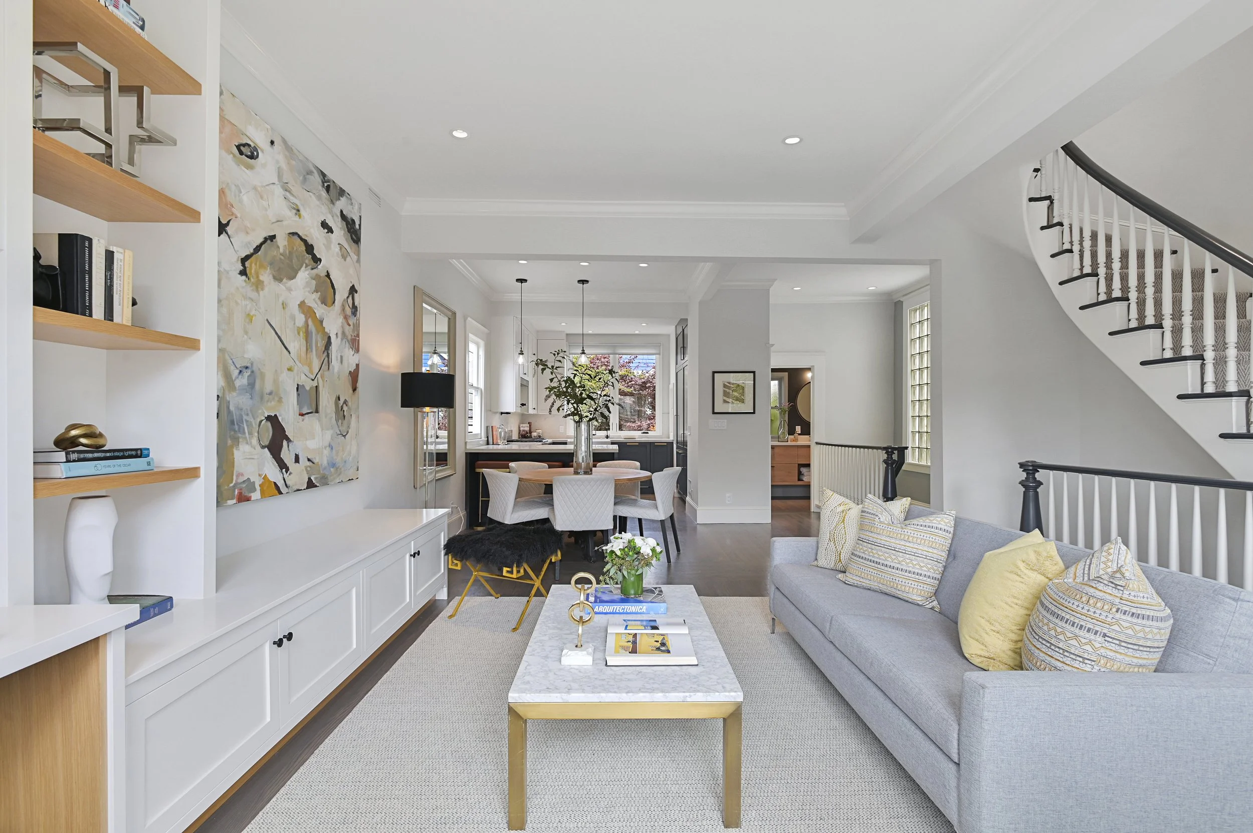 living room in San Francisco built by Hive Builds building contractor