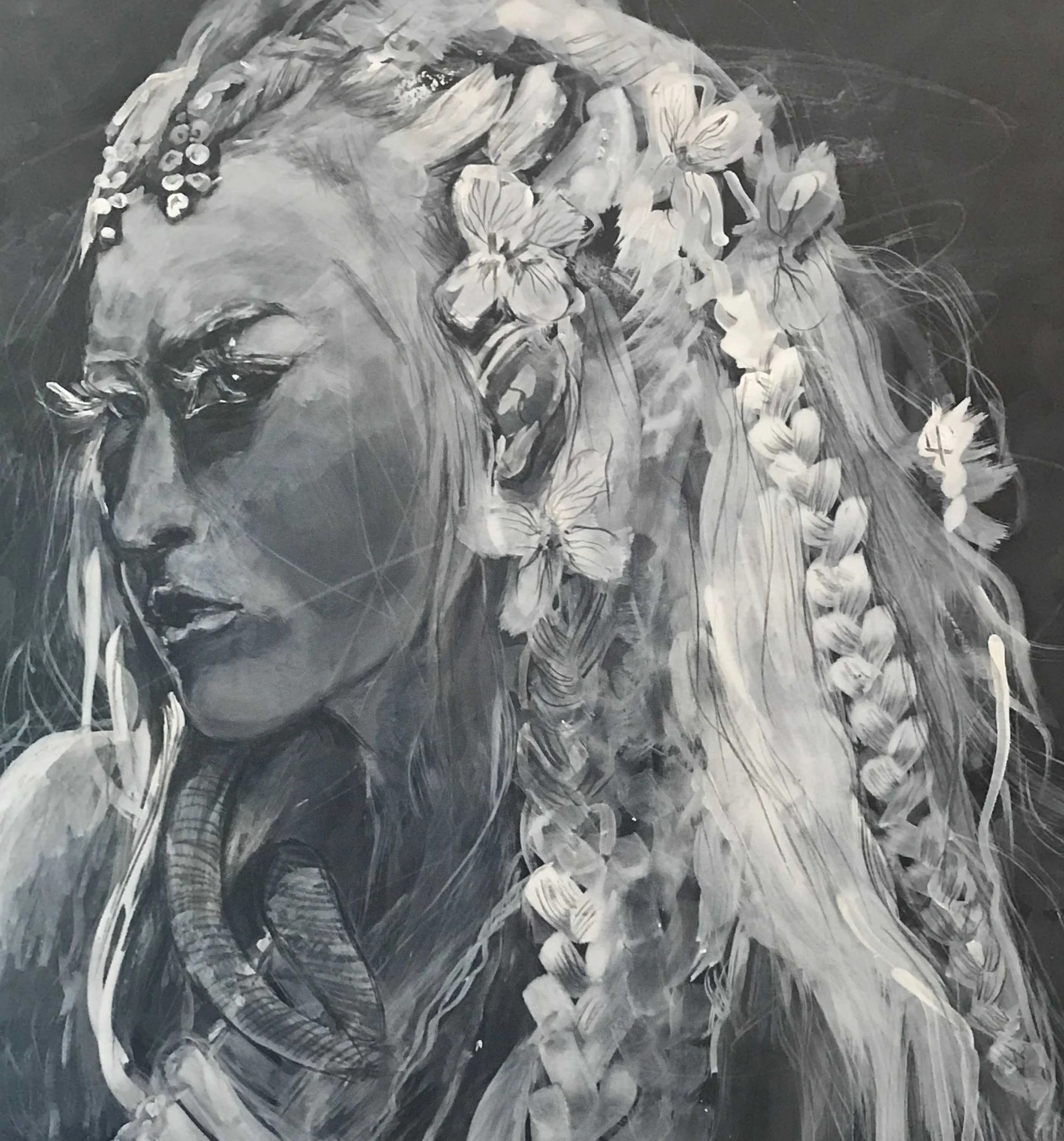 Madre de Flores 20x30 ink