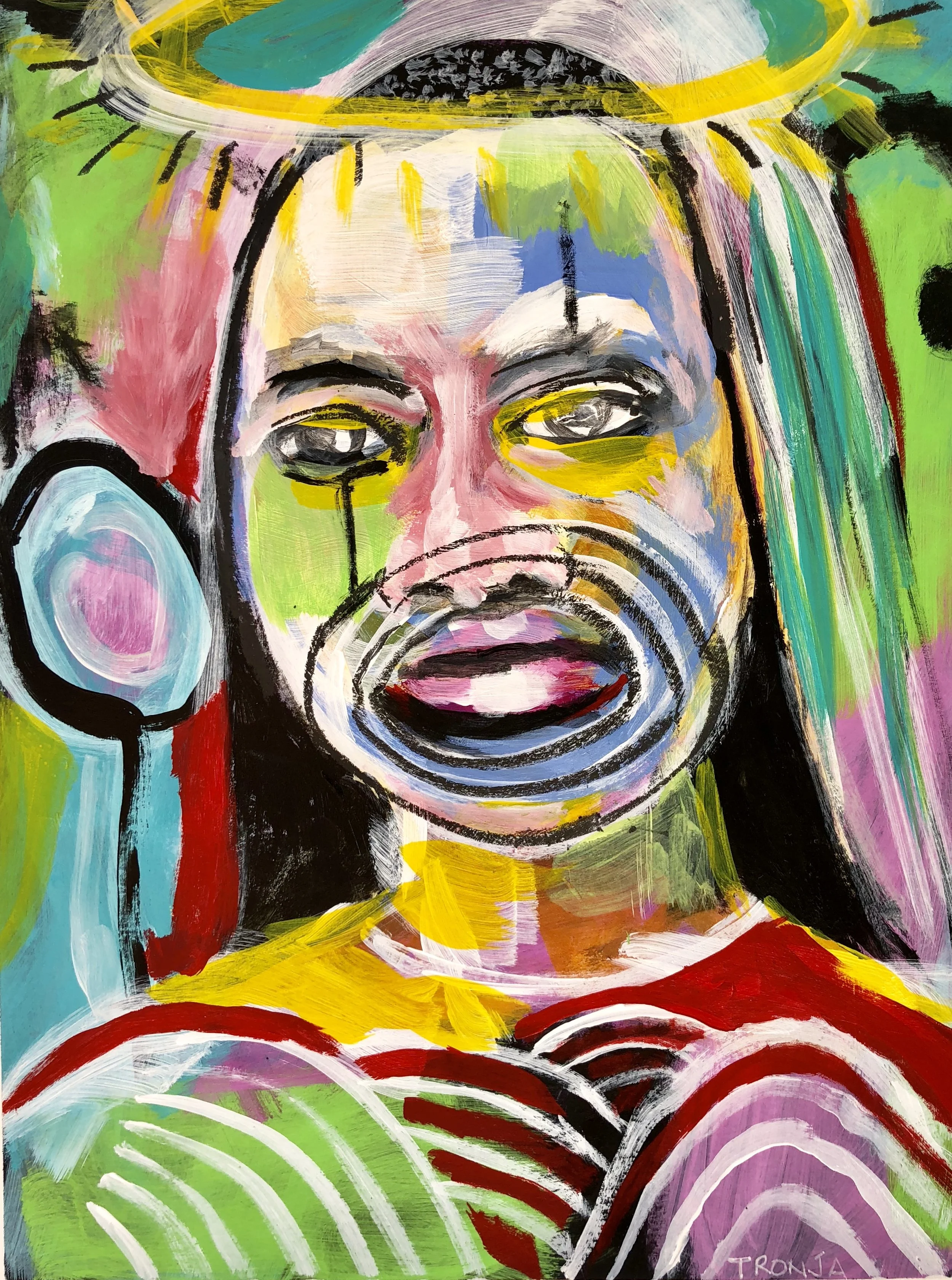 Surma Acrylic and gouache on paper 9.5 x 11 $200 Prints available 