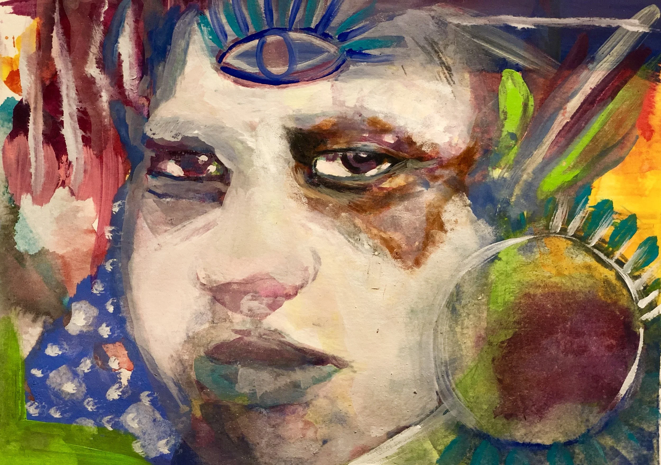 Peace Acrylic, mixed media on paper 9.5 x 11 200 Giclee 70