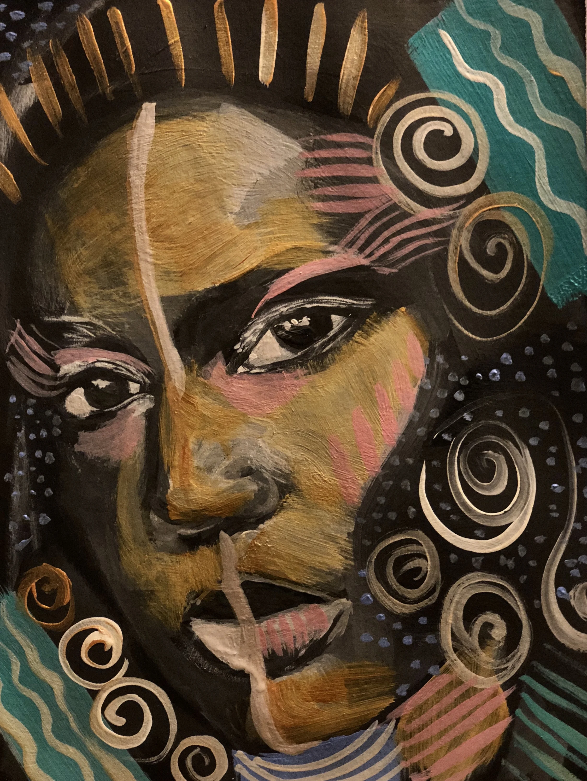 Fiona Acrylic, gouache on paper 9.5 x 11 200 Prints available 