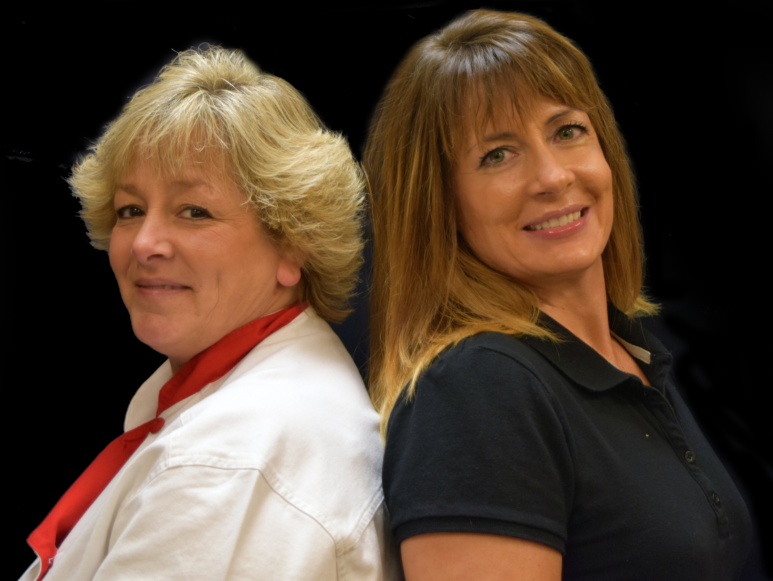 Jodi Riggles, left. Suzanne Johnson, right.