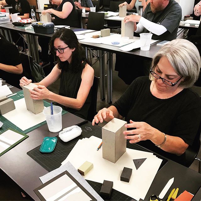 So proud of my bookbinding students! Last night wrapped up my summer teaching at the Book Arts Program. Grateful for the opportunities and getting to work with so many great folks. Going to miss my stellar group of students. Some serious skillz in th