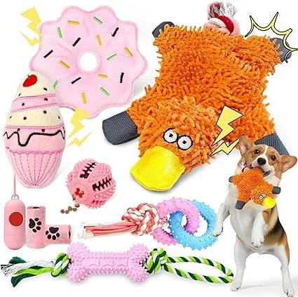 9 Pack Dog Toys for Small Dogs &amp; Puppies
