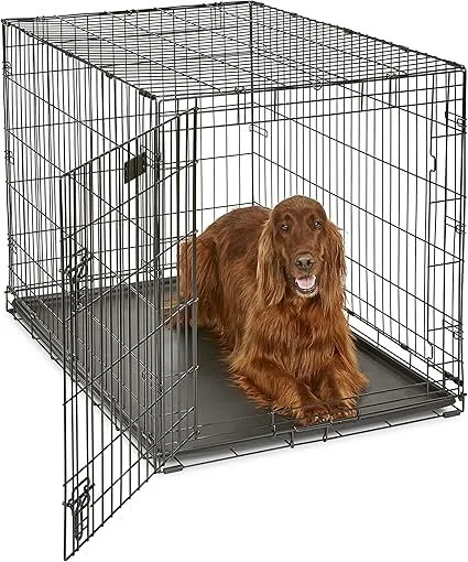 MidWest Homes for Pets Newly Enhanced Single &amp; Double Door iCrate Dog Crate