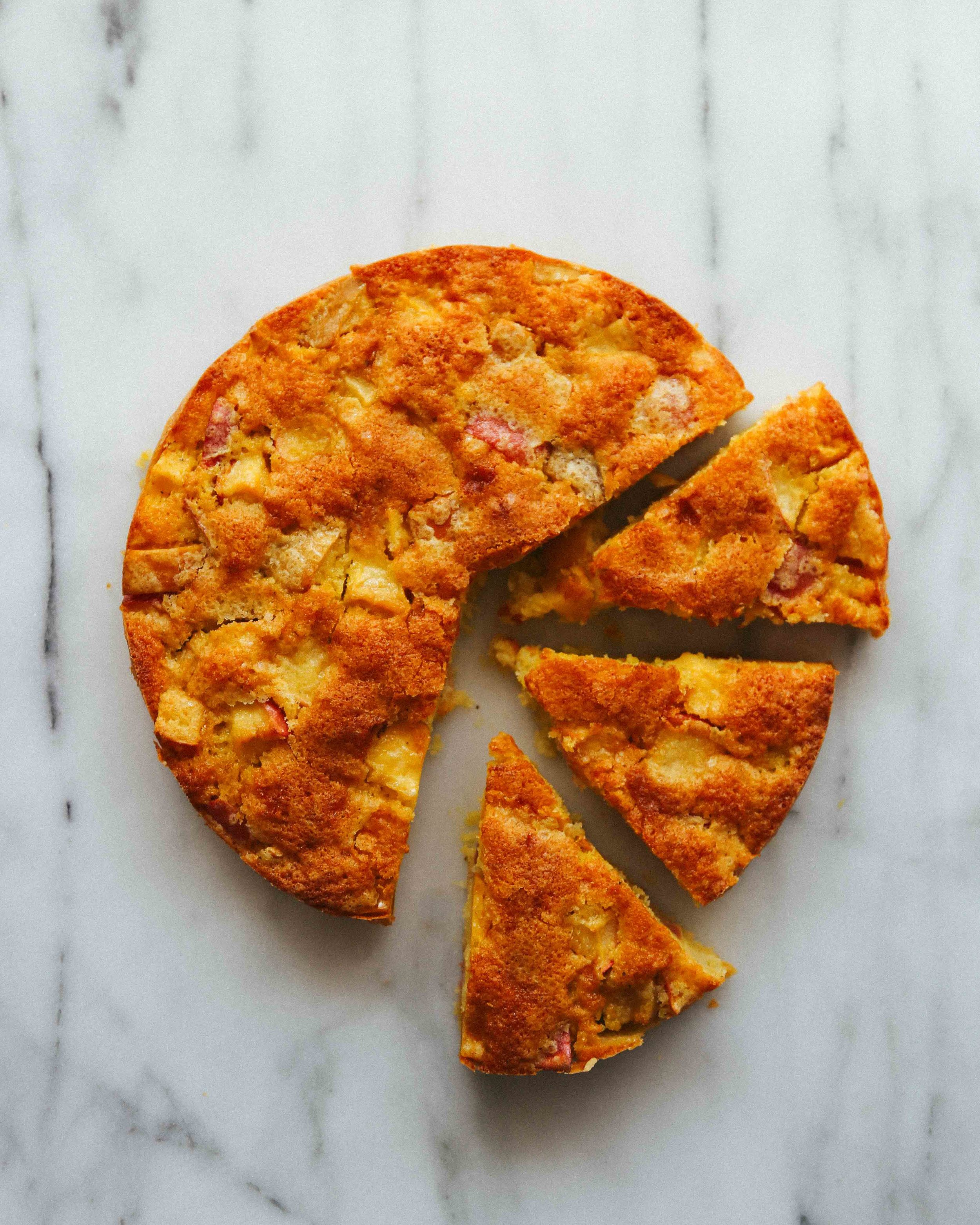 marie-hélene's apple cake with cardamom and orange blossom