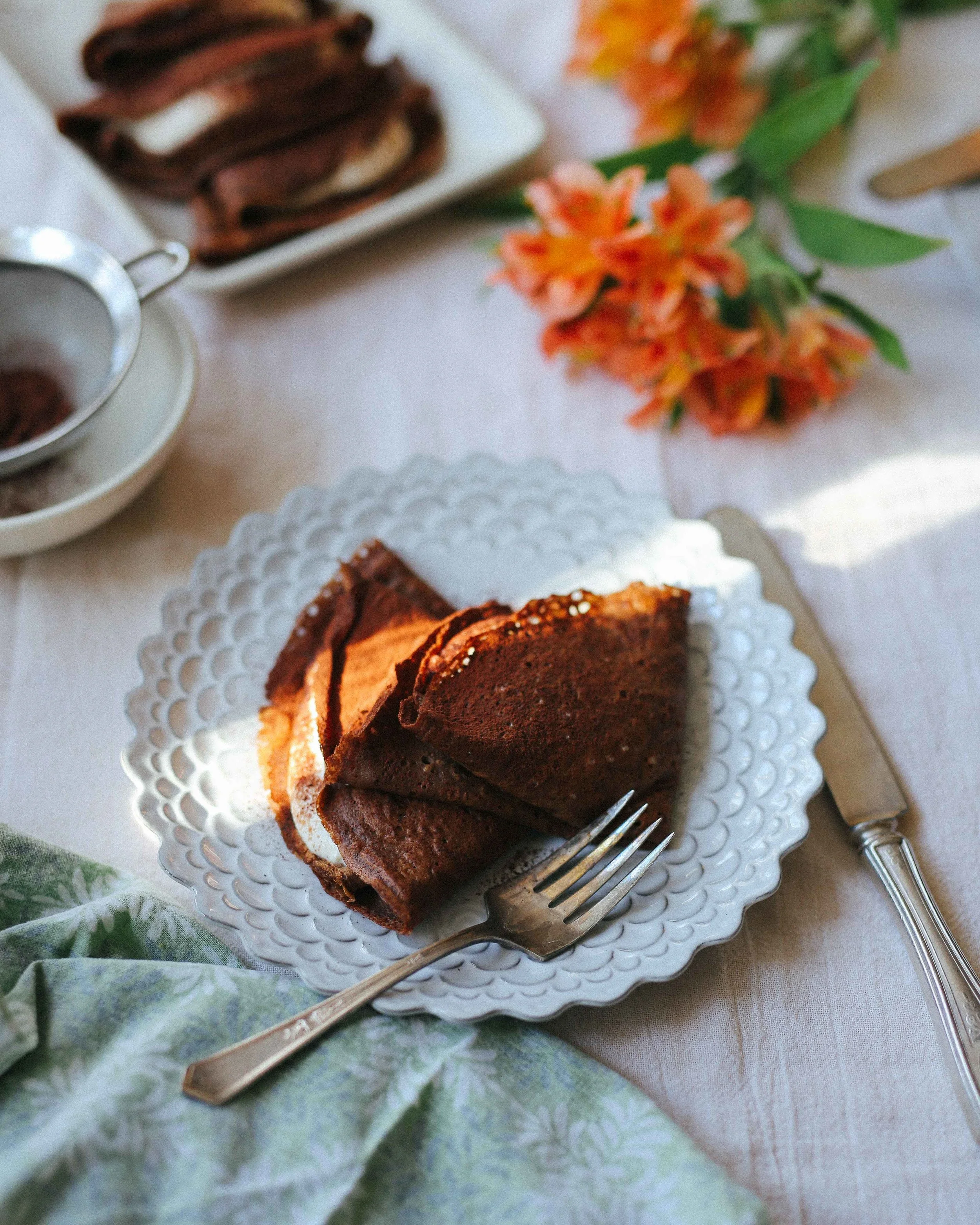 chocolate stout crepes