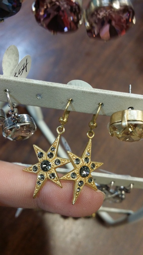  Gold Star Earrings: $53 