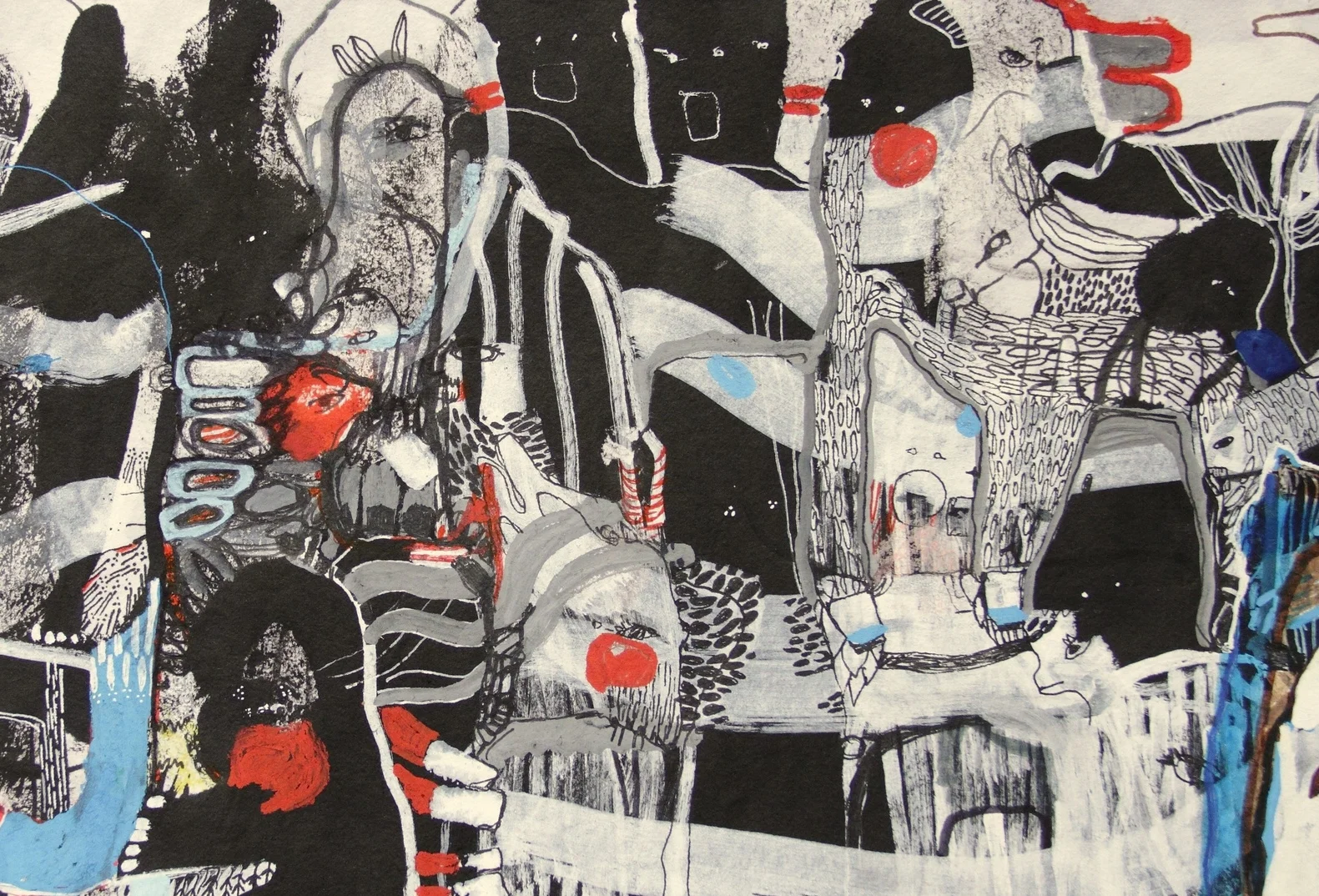 The Birds Within the Leaves scroll painting 2015
