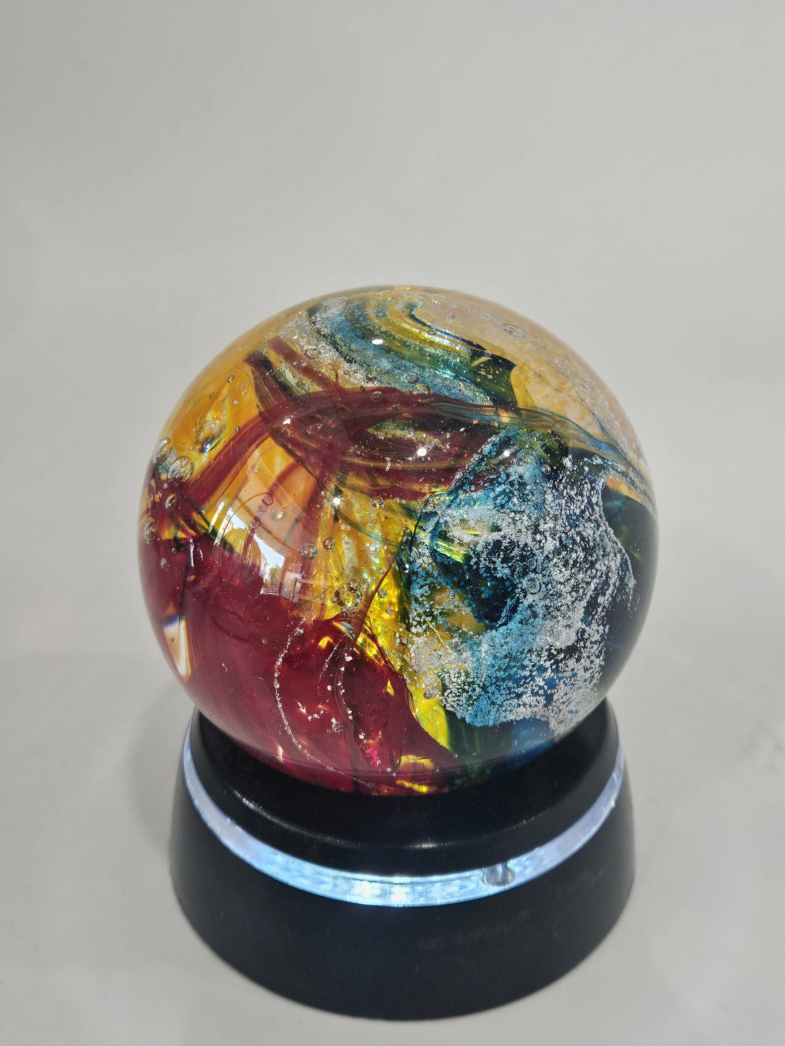Galaxy Glass Orb Memorial Keepsake
