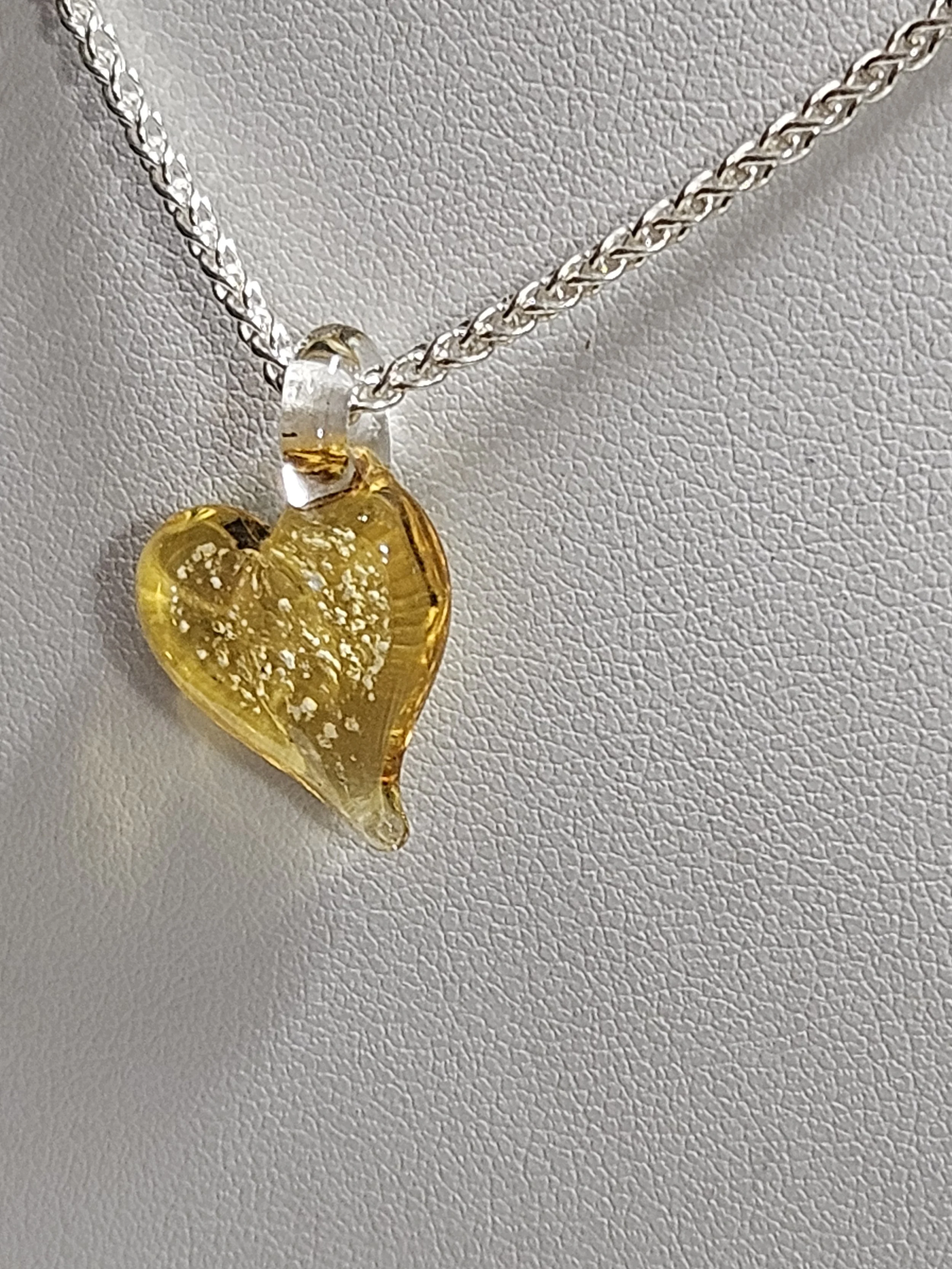 Memorial Heart Jewelry with Ashes