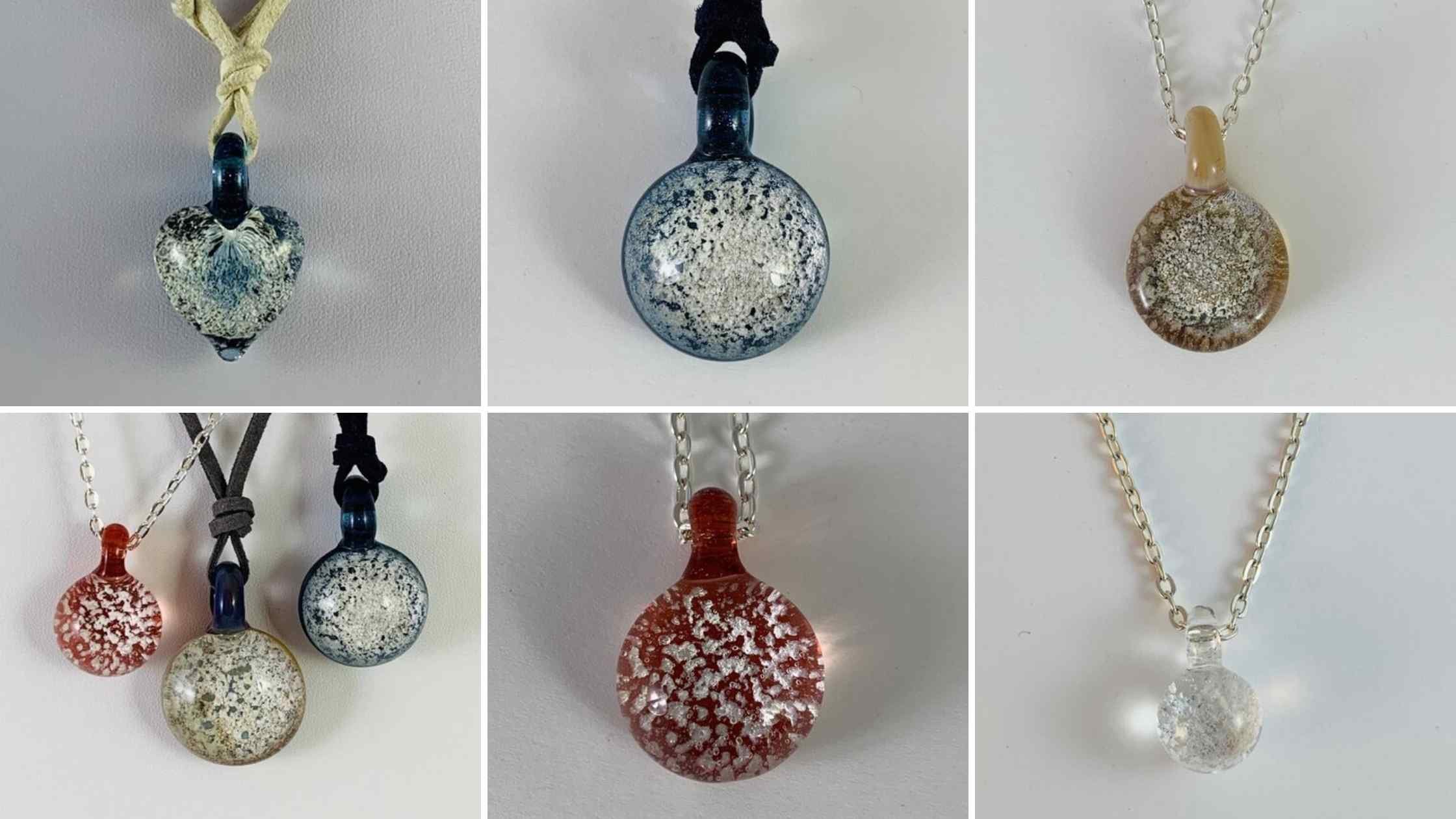 Making a Glass Necklace with Cremation AshesLasting Touch