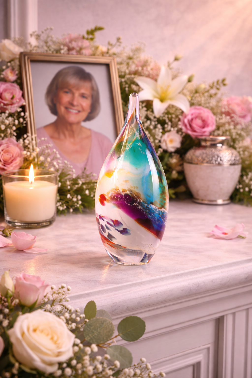 Memorial Glass Blown Spire