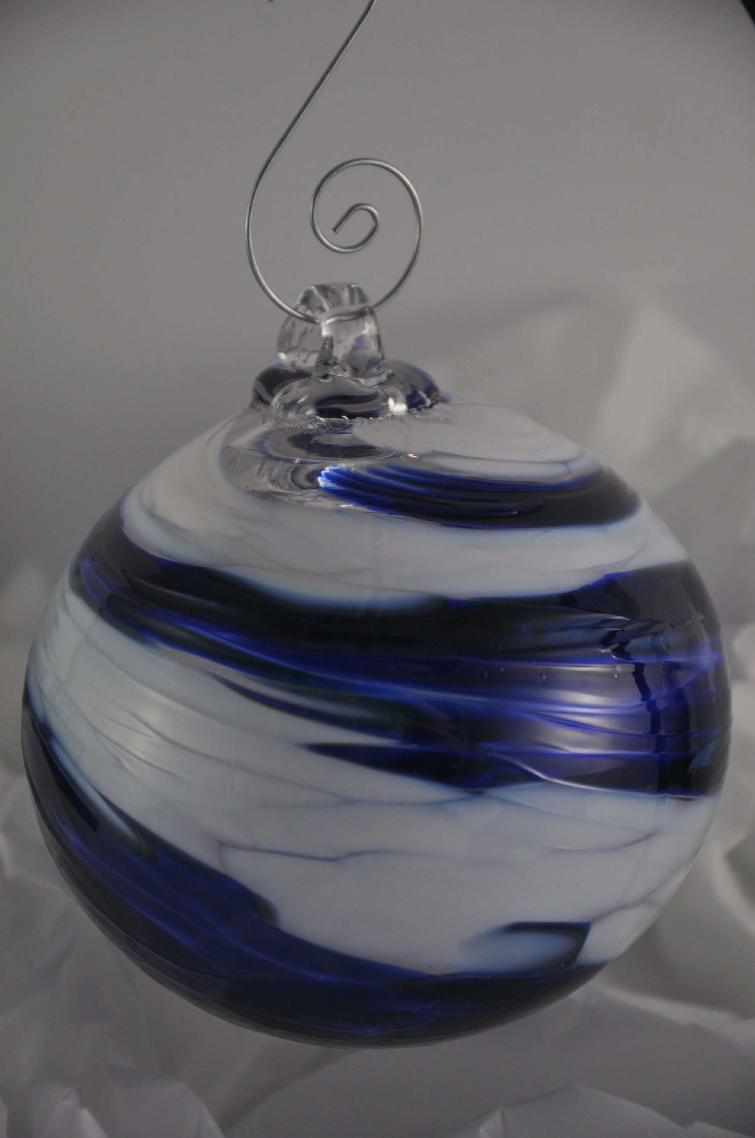 glass handmade tree ornament.JPG