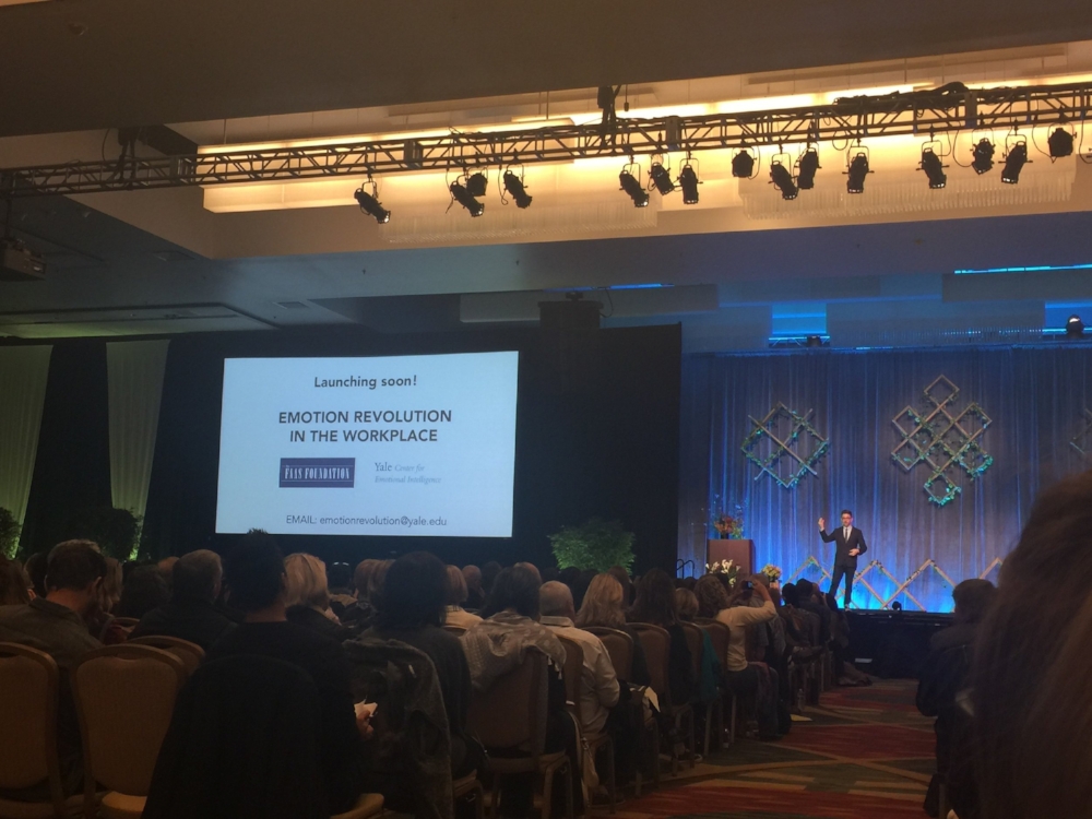 Dr. Marc Brackett, Director of the Yale Center for Emotional Intelligence, announcing the Emotion Revolution in the Workplace in February 2016.