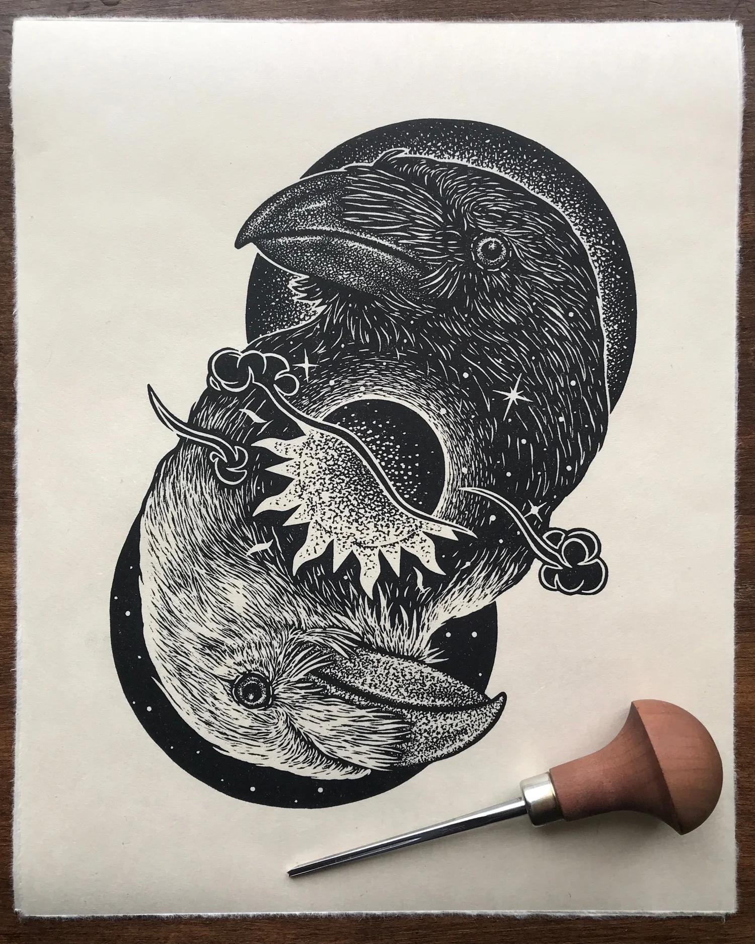 Nevermore Forevermore' Linocut Print — Jason Limberg