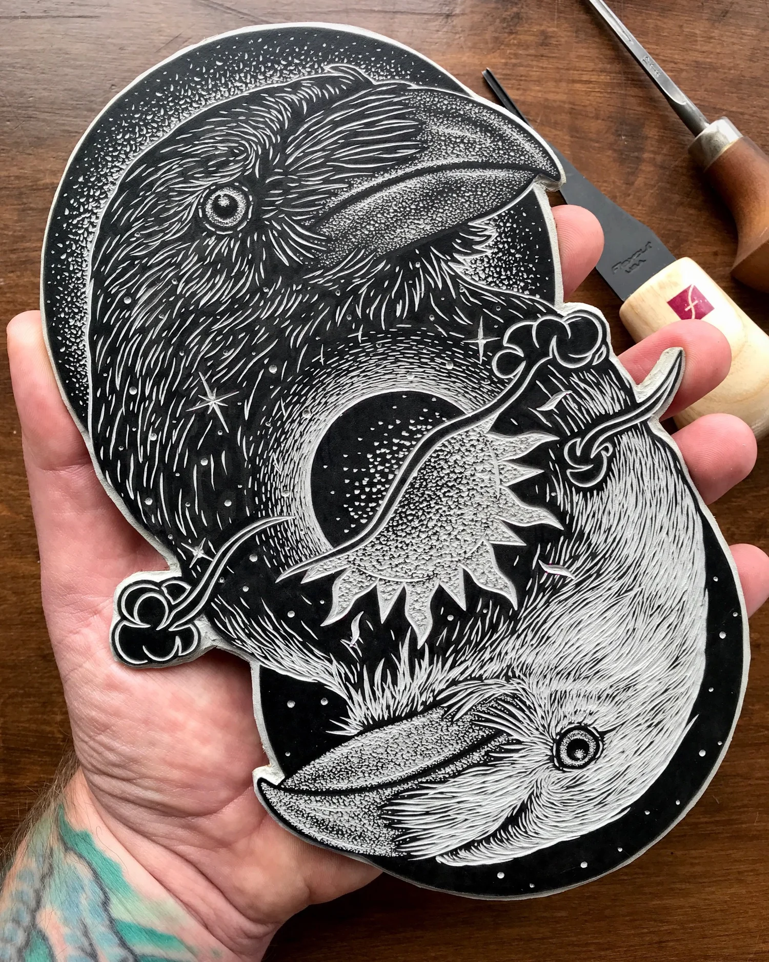 Nevermore Forevermore' Linocut Print — Jason Limberg