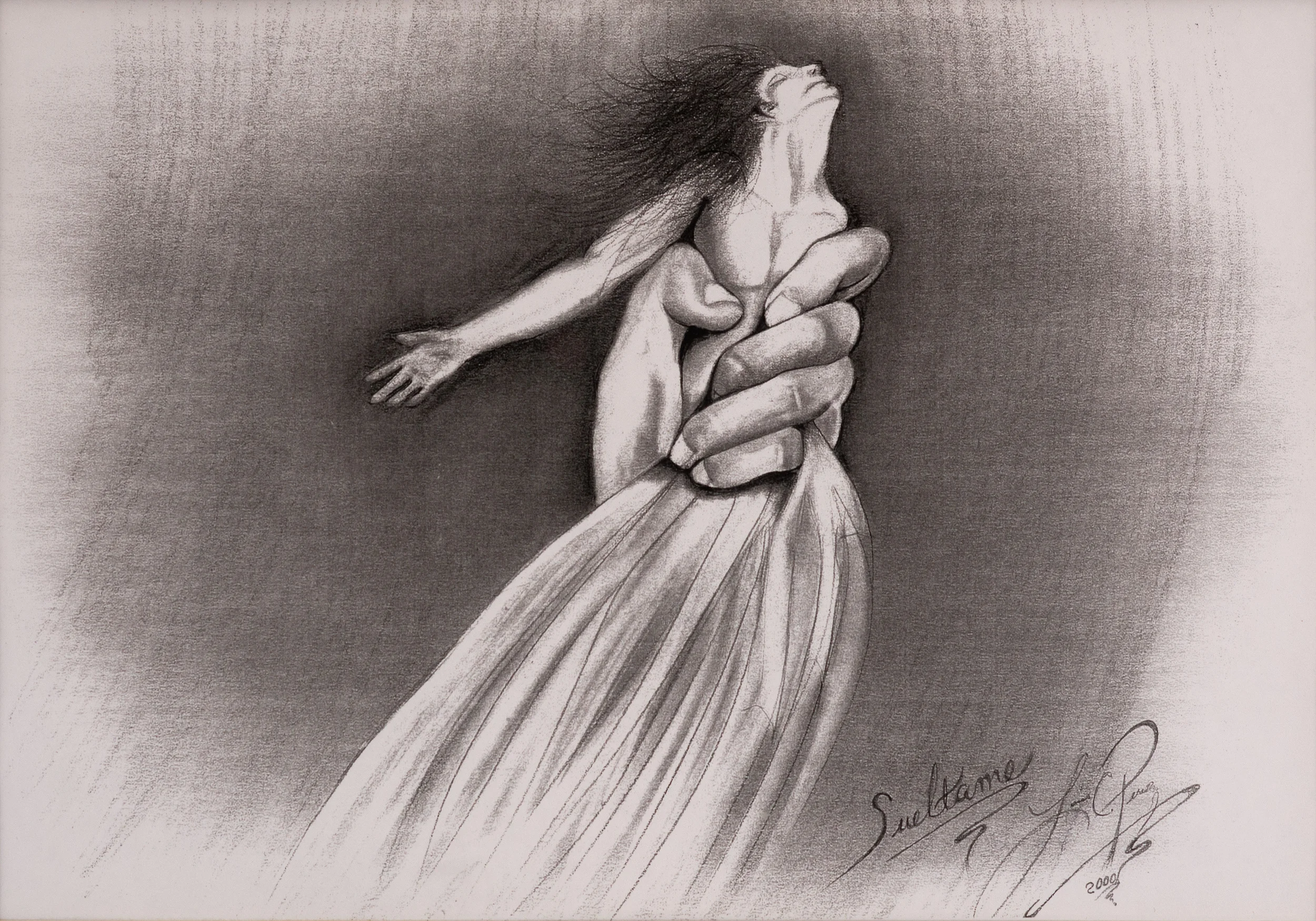 Sueltame , graphite, 14 1/2“ x 17 1/2“