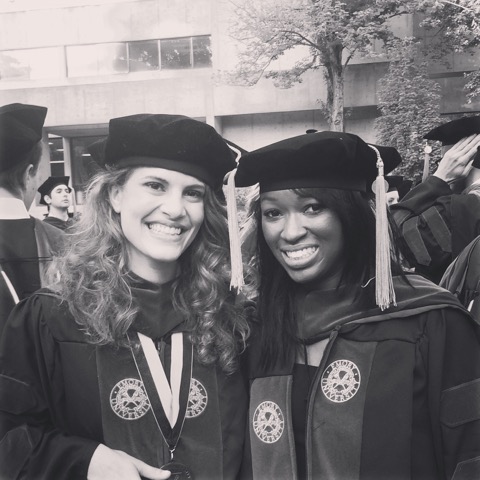 Natalie and Elyse at Emory University School of Medicine Commencement 2015