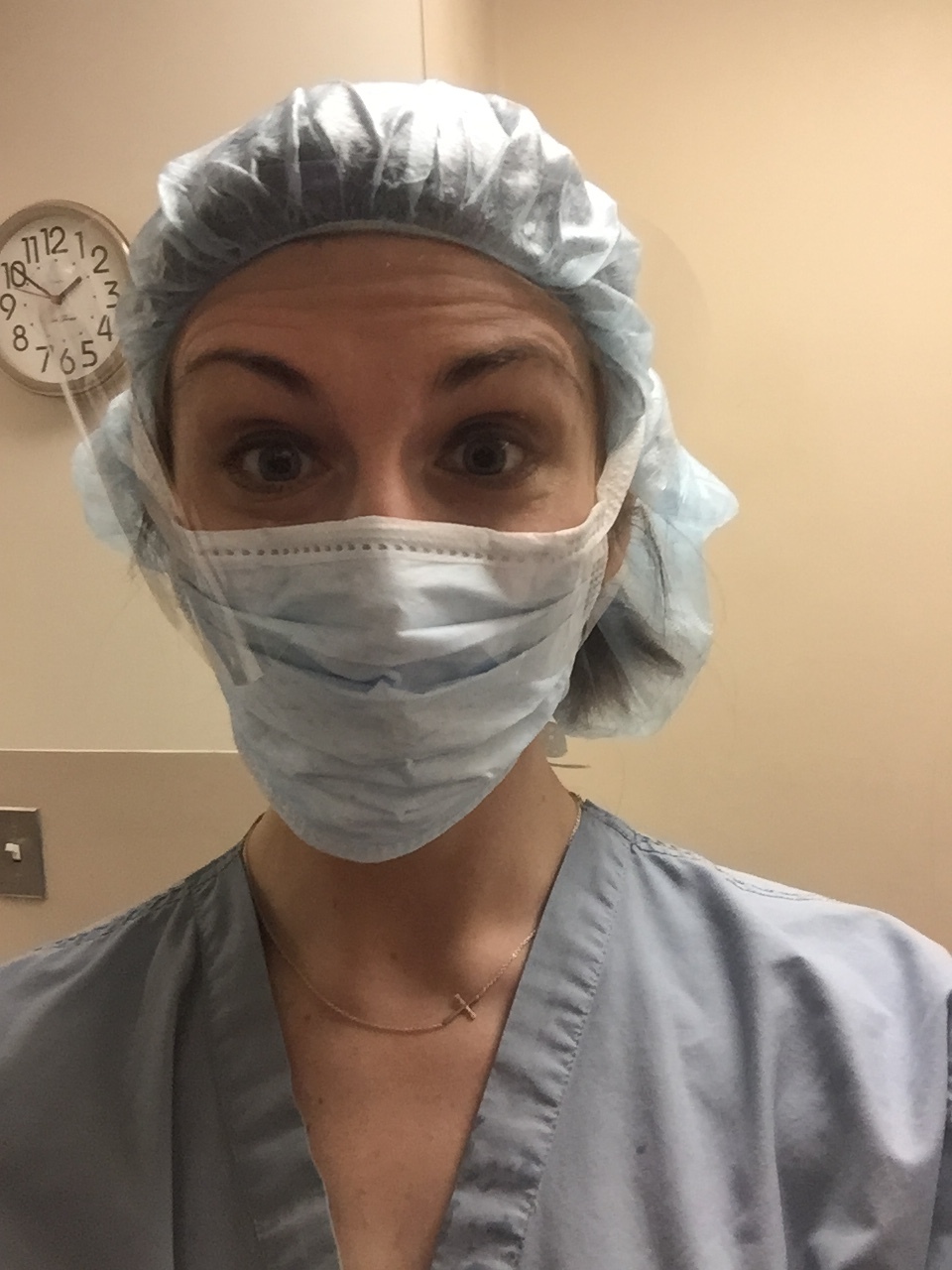 Sarah Hartwick - obgyn resident - in srubs