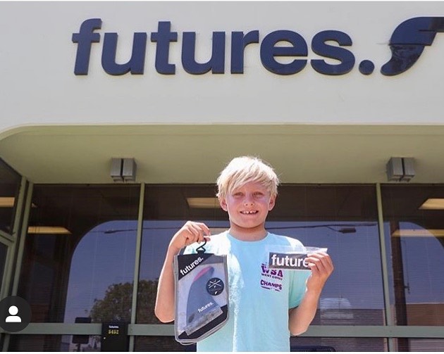 Congrats Tanner on your accomplishments. The best fin system to support the best groms. @tanner_sandvig @futuresfins