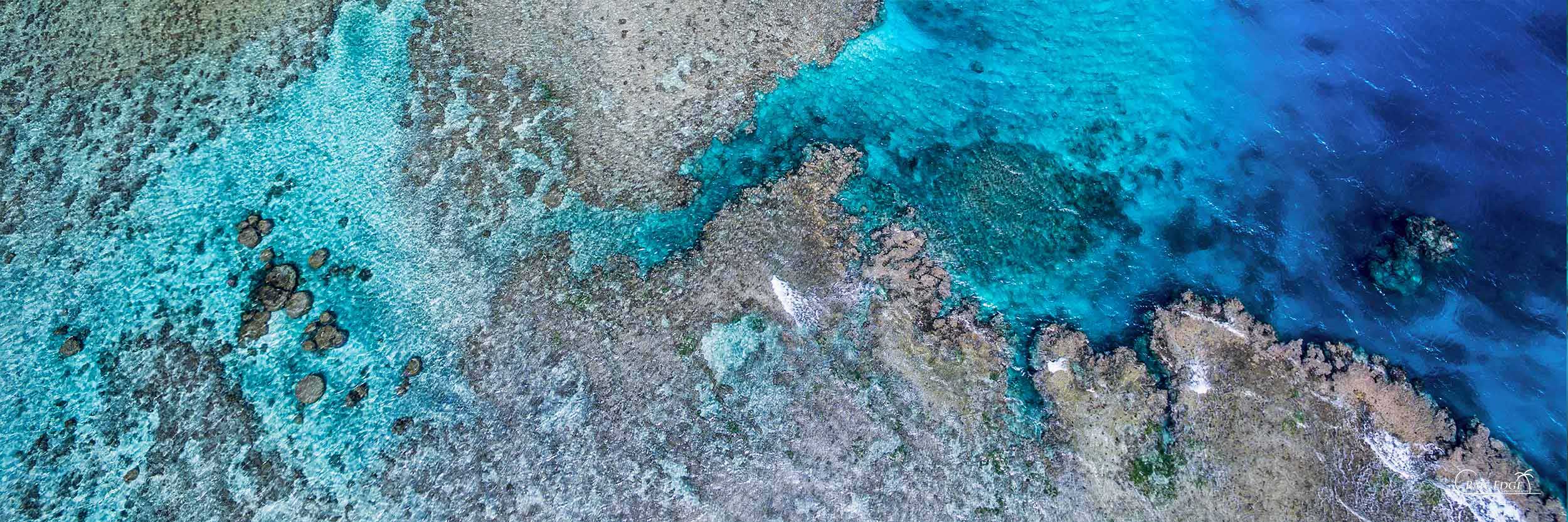 Coral Atoll in Tonga, South Pacific by Raw Edge Photography