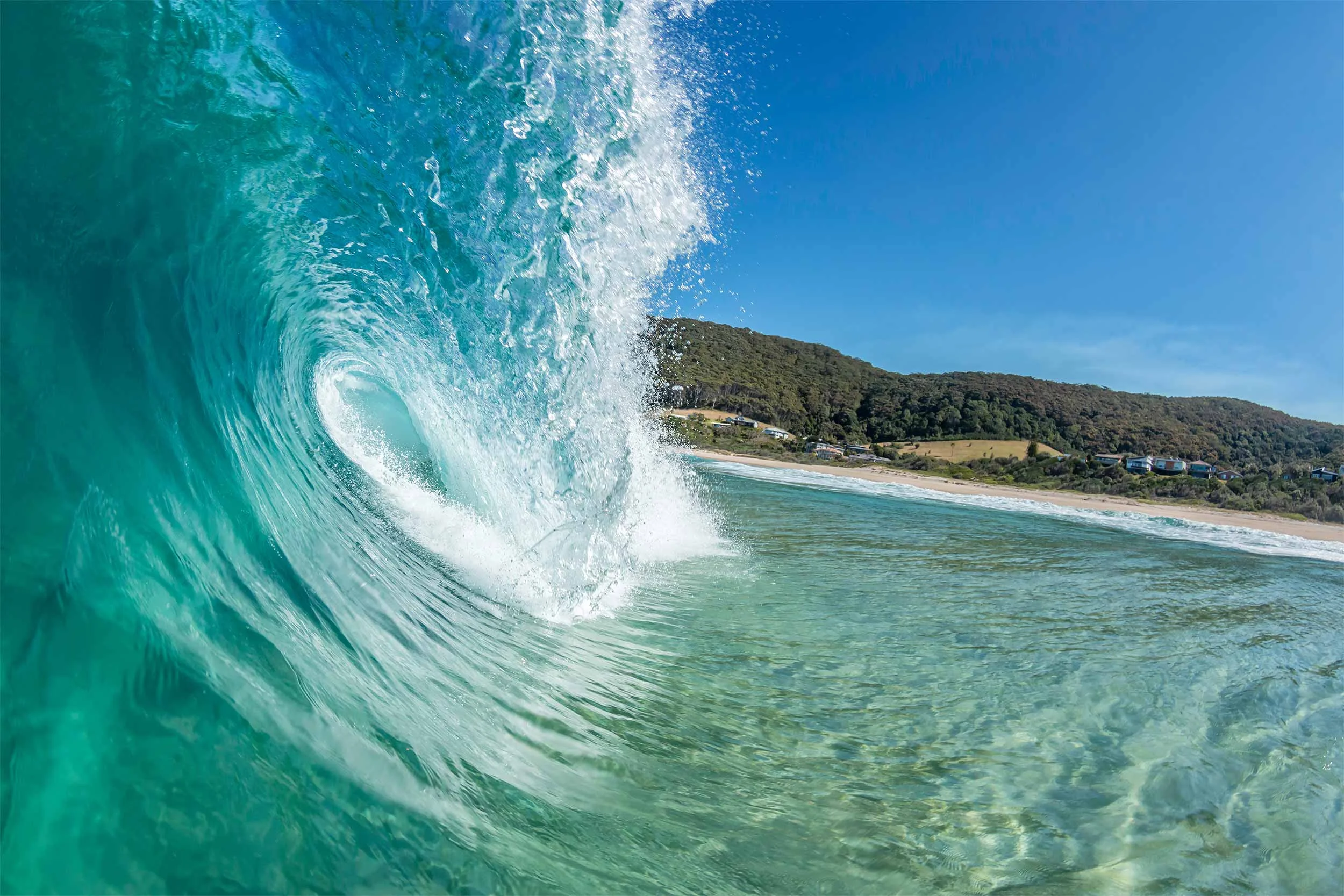 Winter waves at Blueys Beach NSW