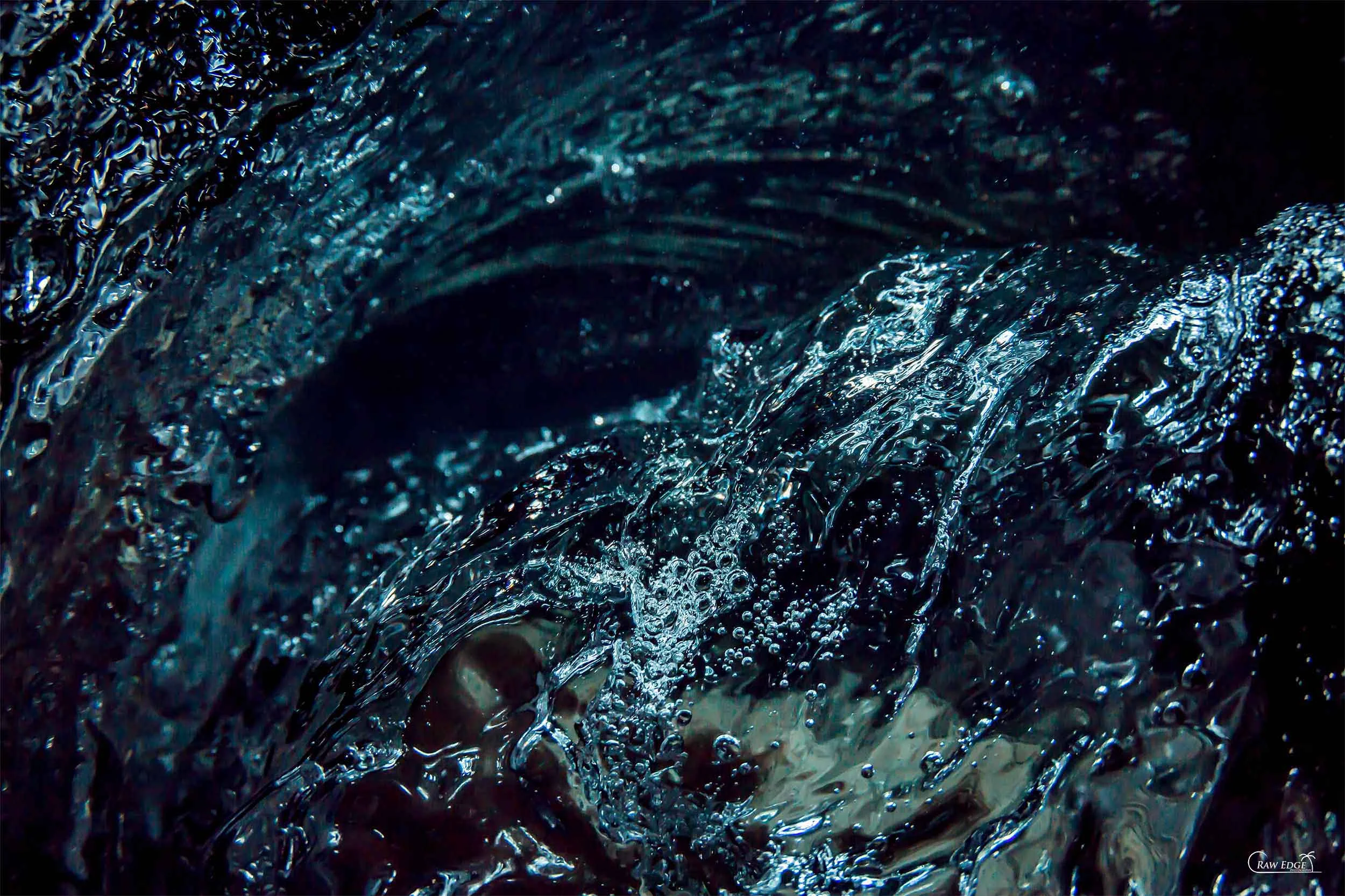 Abstract wave art by Raw Edge Photography