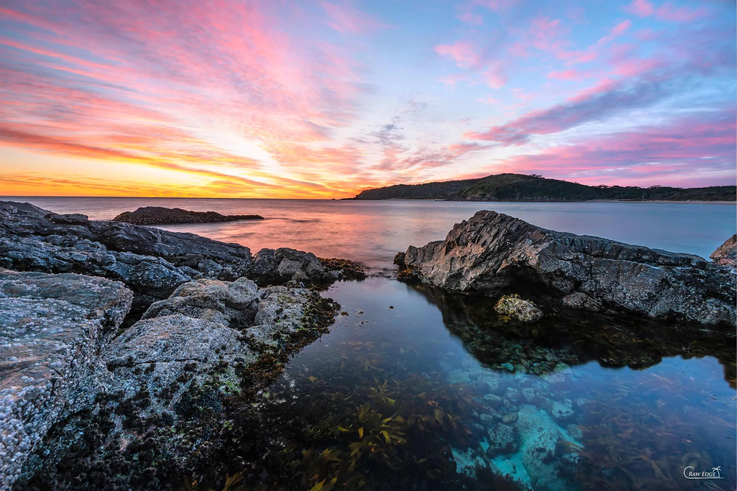 Gorgeous sunrise at Elizabeth Beach by Raw Edge Photography