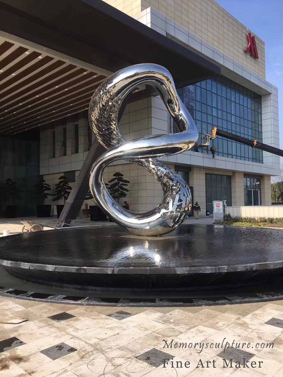 Stainless steel sculpture factory