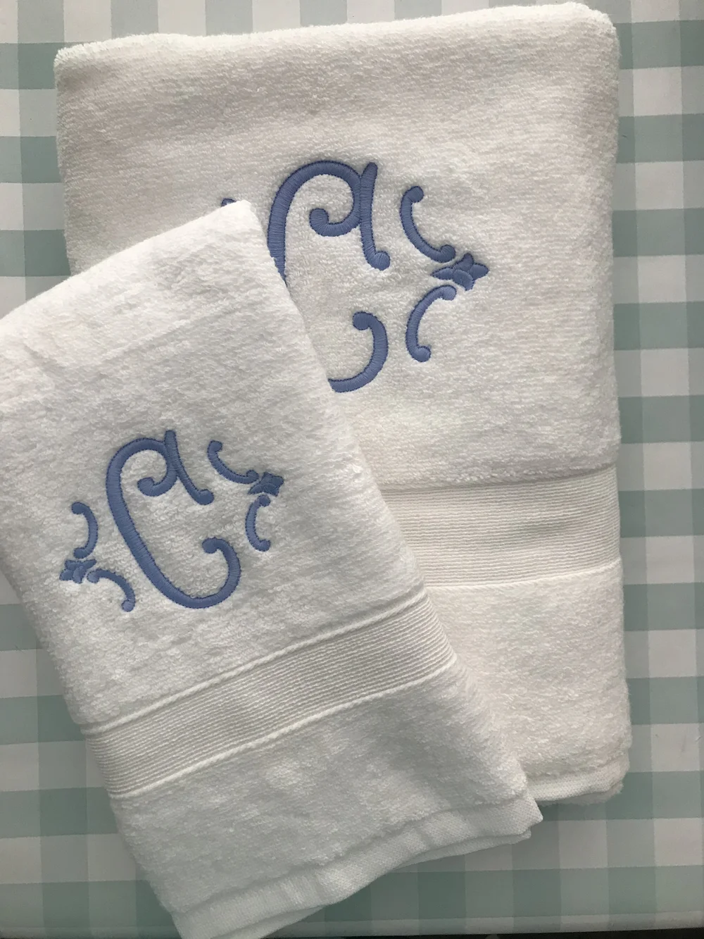Monogrammed Towel Set Lilly T. Grace