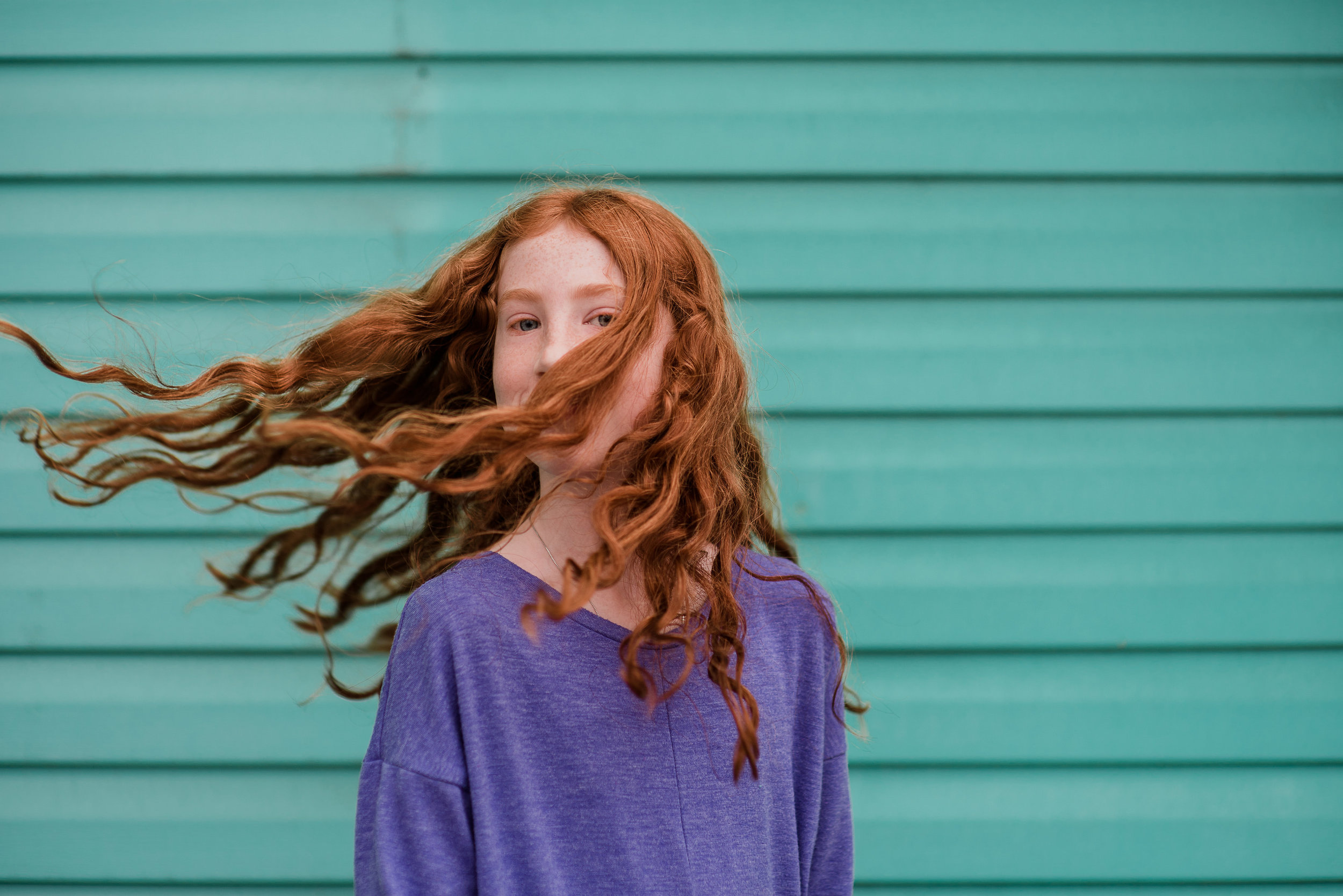 Teen redhead is fast