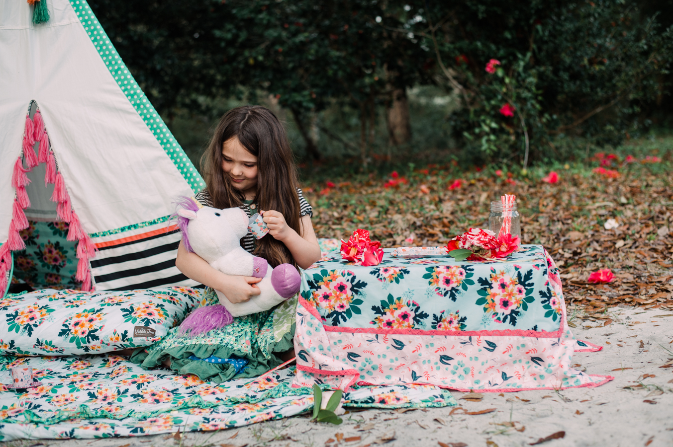 girl with tea cup-pensacola child photographer