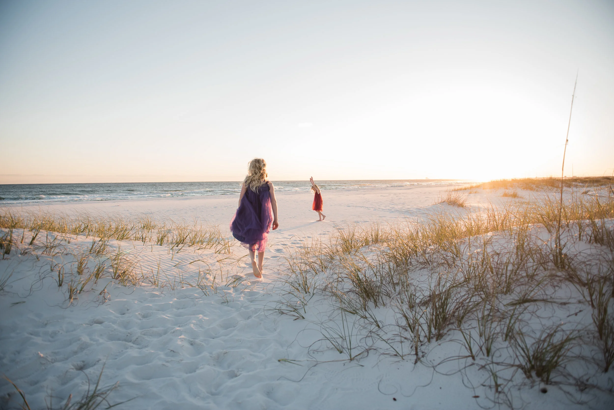 girls in sand-pensacola family photographer