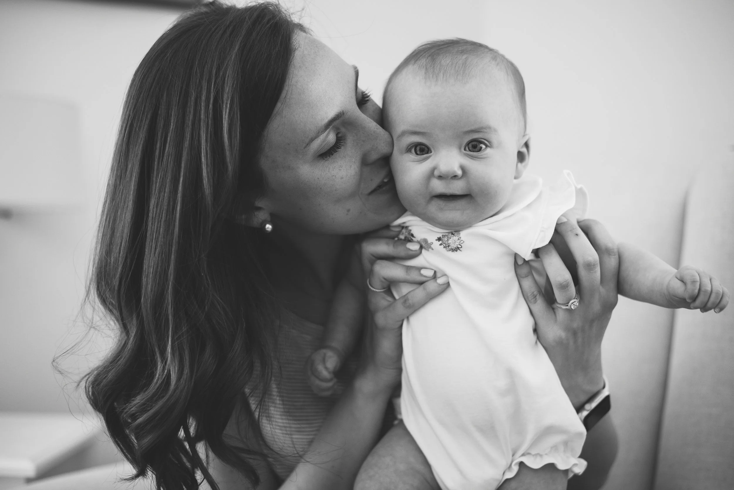 mom kissing baby-Pensacola baby Photographer