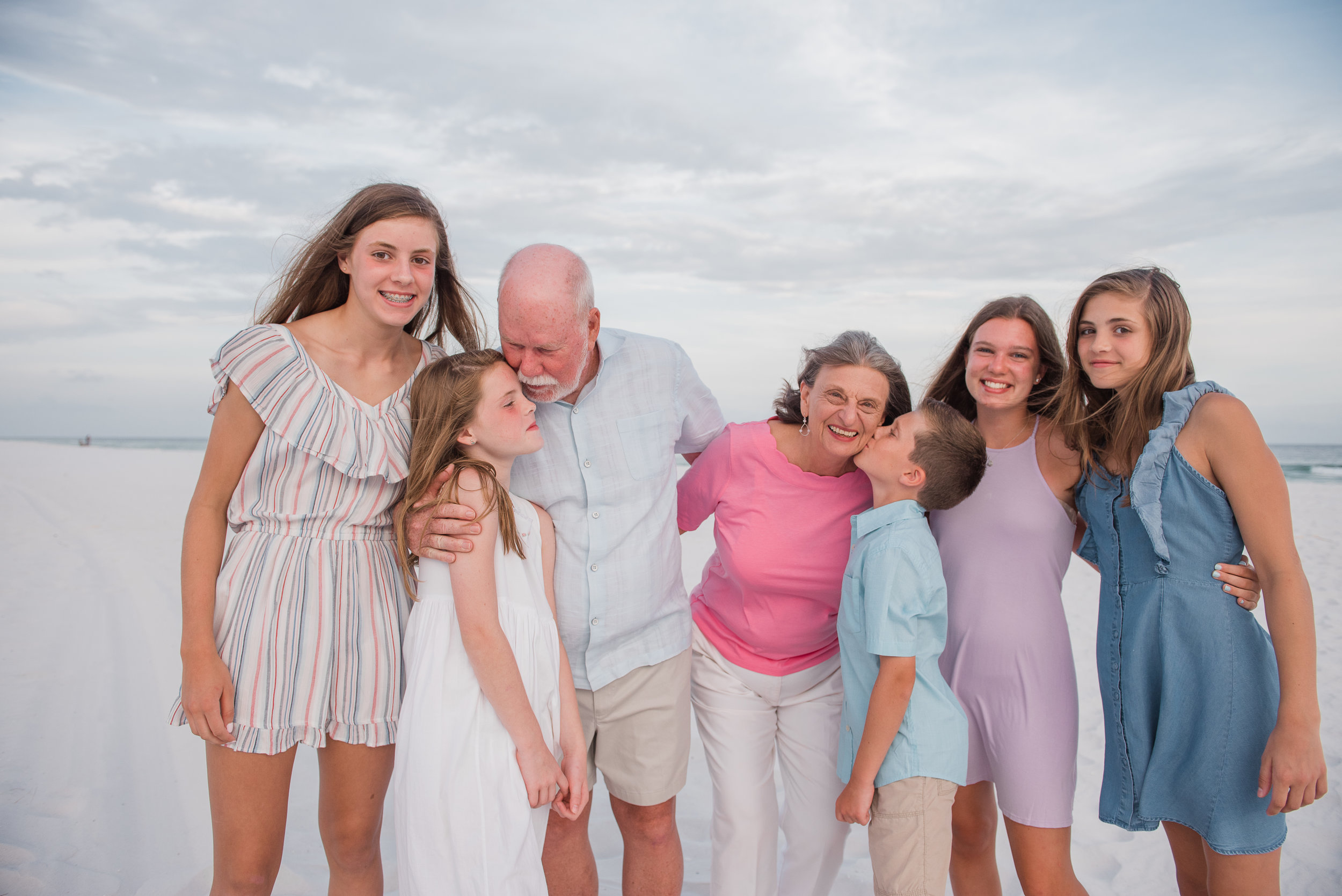 grandparents with kids-Pensacola Family Photographer-Ann Mangum Photography