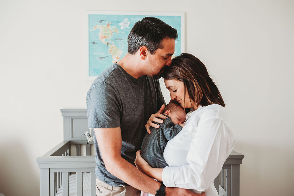 mom and dad with baby-pensacola family photographer-Ann Mangum Photography