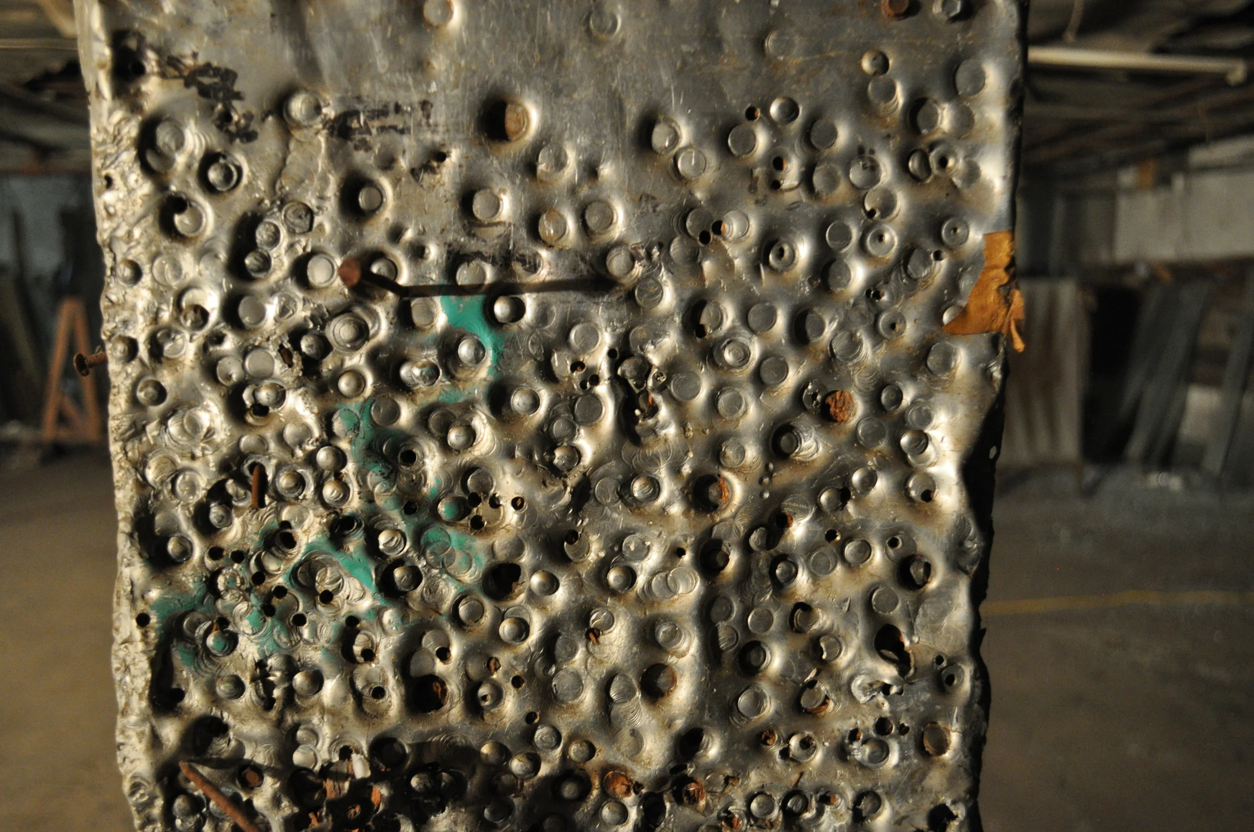 Remnants of our building's long history as an industrial production space