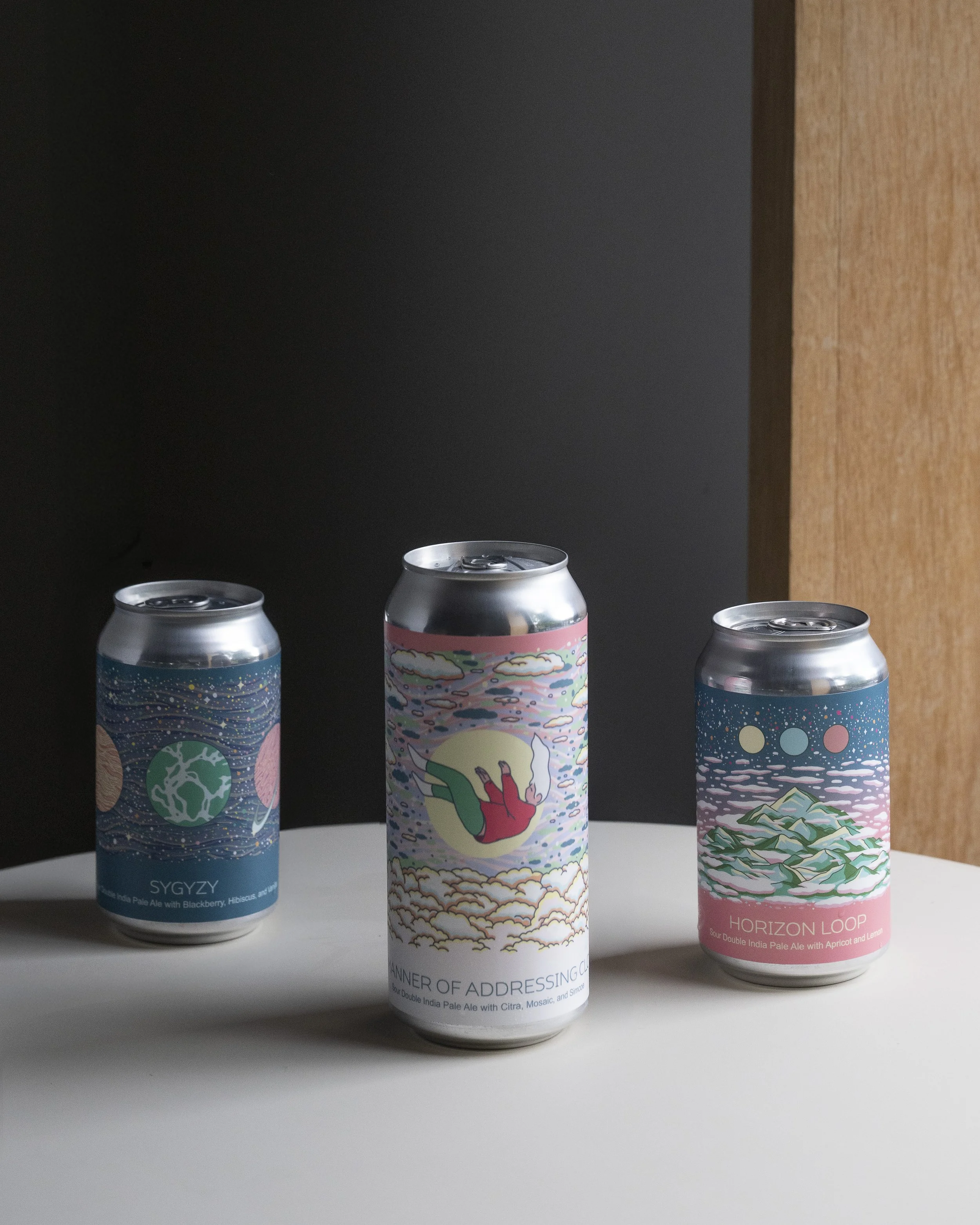 The Manner Of Addressing Clouds + Syzygy + Horizon Loop cans.