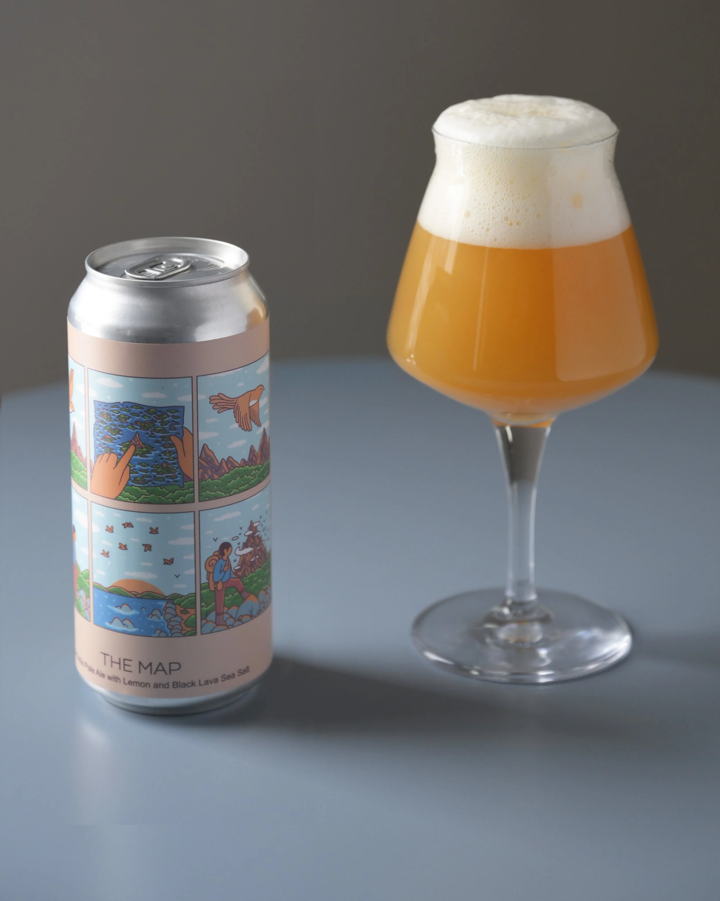 The Map Photo of Can and Beer