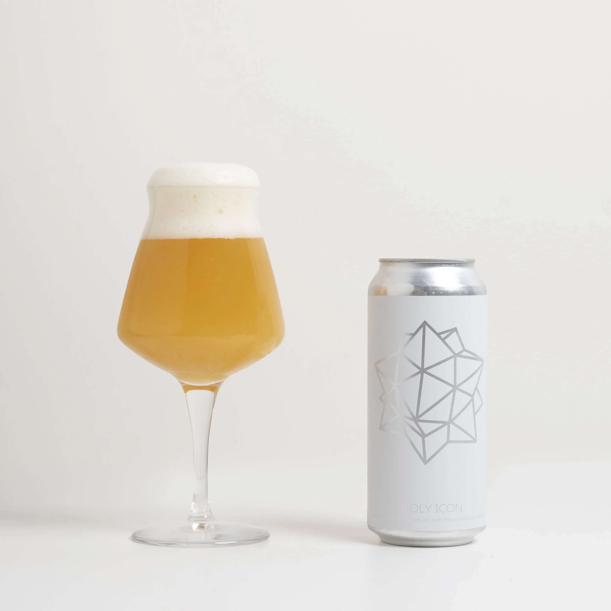 Photo of Holy Icon in a can and glass