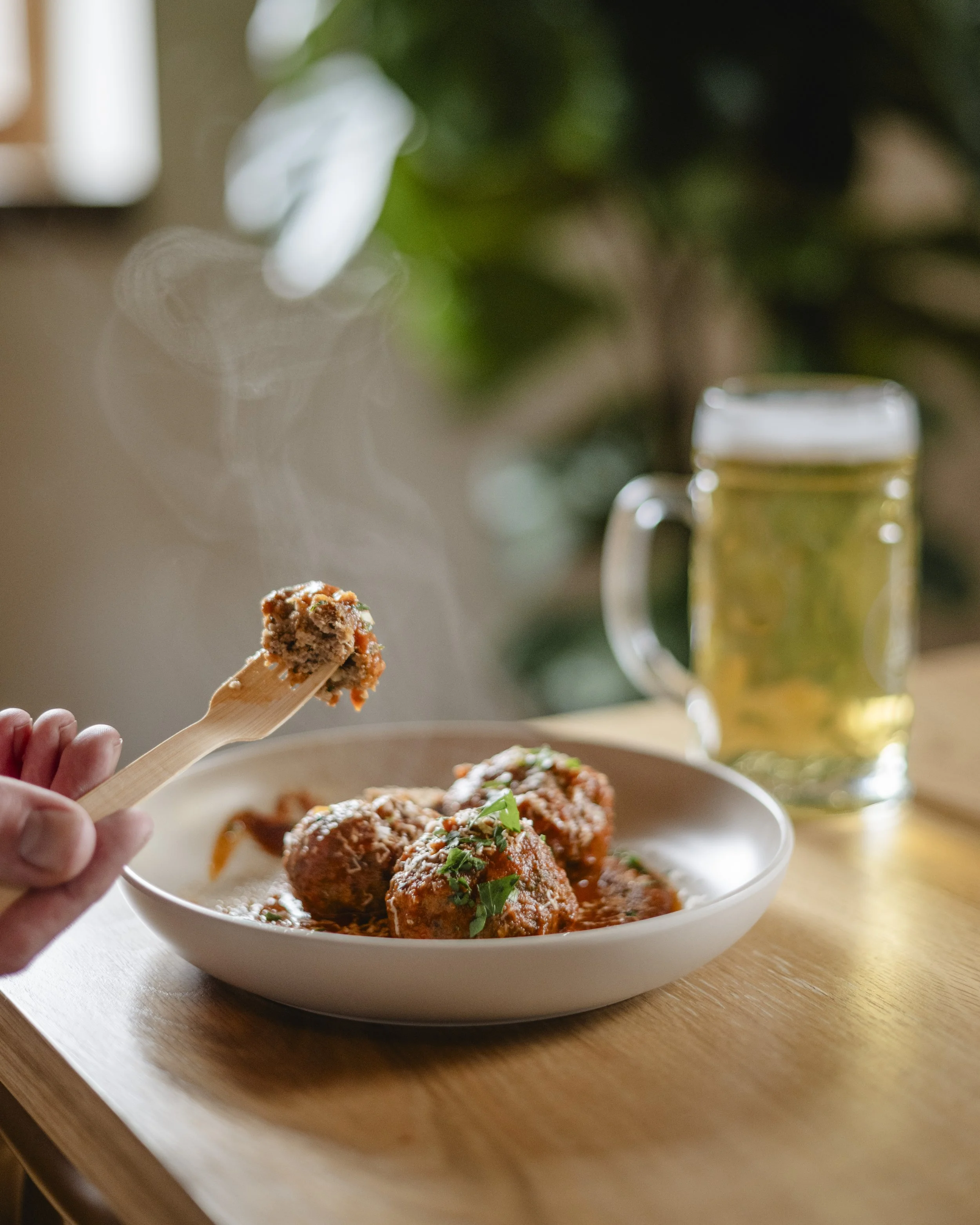 Meatballs, on a plate